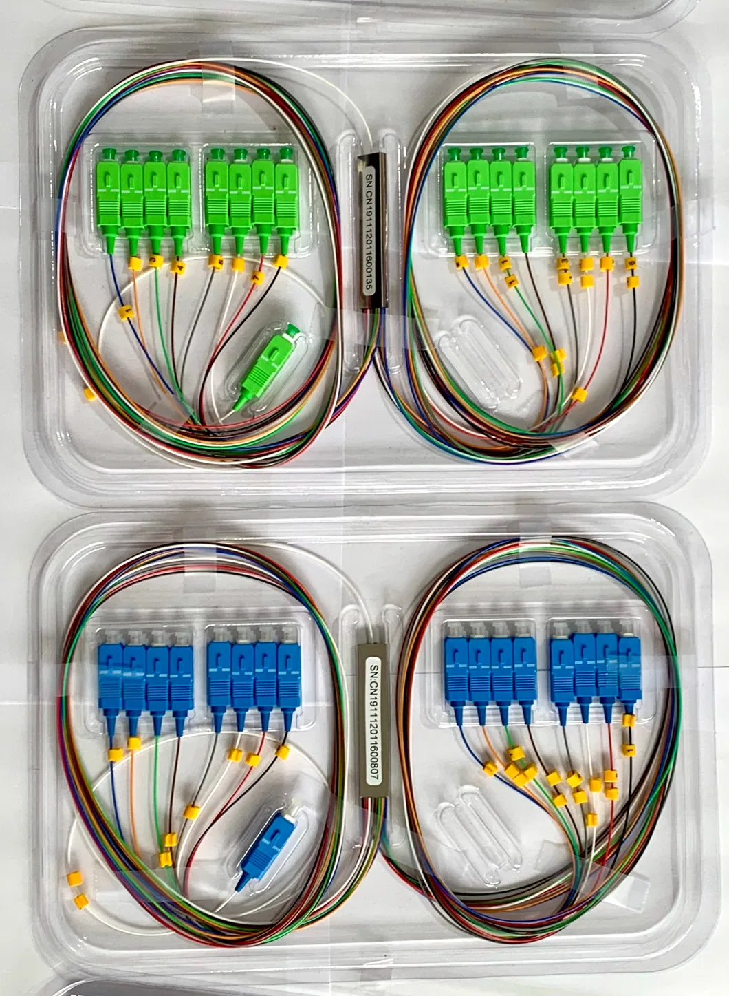 FTTH Optical Mini Type Splitter 1X2 Bare Fiber Optic PLC Splitter