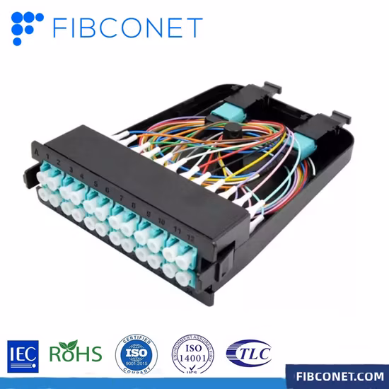 MPO/Mpt to 12 LC/Dx Fiber Optic MPO Breakout Cassette Module