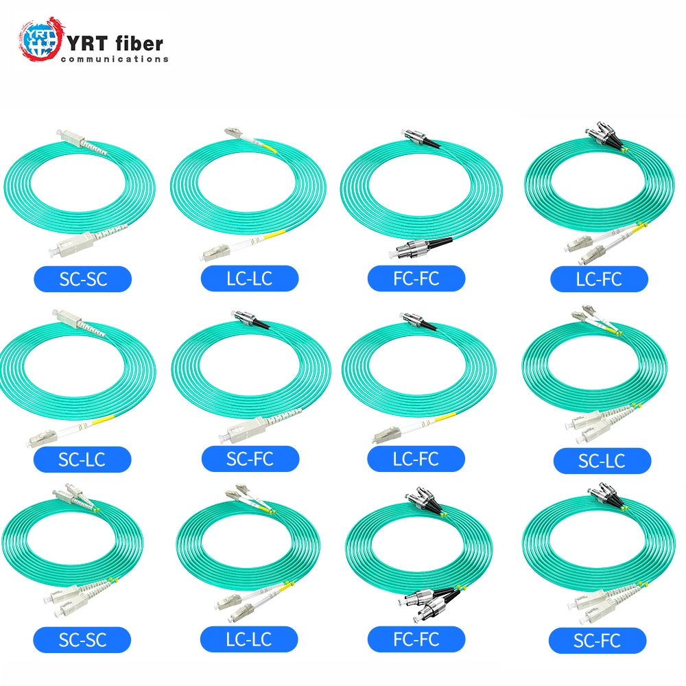 10GB Multimode Om3 Simplex Duplex Fiber Optical Patch Cords with 0.9mm/2.0mm/3.0mm Options