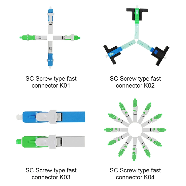 FTTH Sc Upc APC Fiber Optical Fast Quick Cable Connector