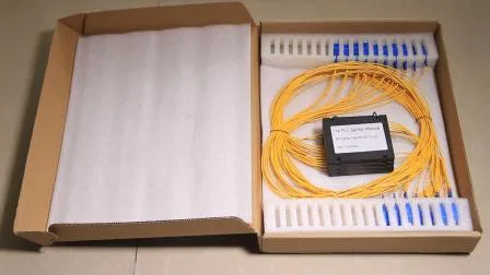 Divisor de fibra óptica de tubo de acero Blockless 1X8 con alta calidad