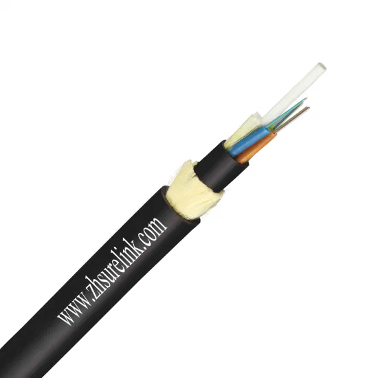 20 años de fábrica ADSS 24core 48core 96core 144core Cable de fibra óptica autoportante dieléctrico Mini Cable ADSS