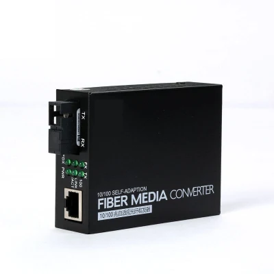 Convertidor de medios de fibra óptica Sc de 10/100/1000m Media Converter 20km